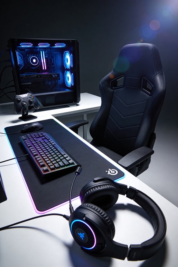 unified immersive desk aesthetic